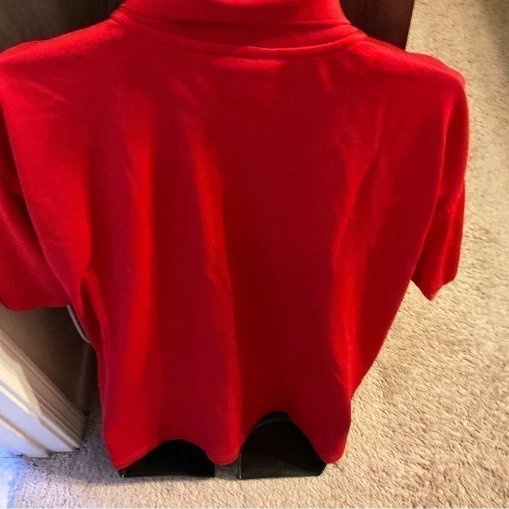 Men’s used red starter Wisconsin football Badgers size XL polo shirt - Picture 5 of 5